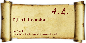 Ajtai Leander névjegykártya